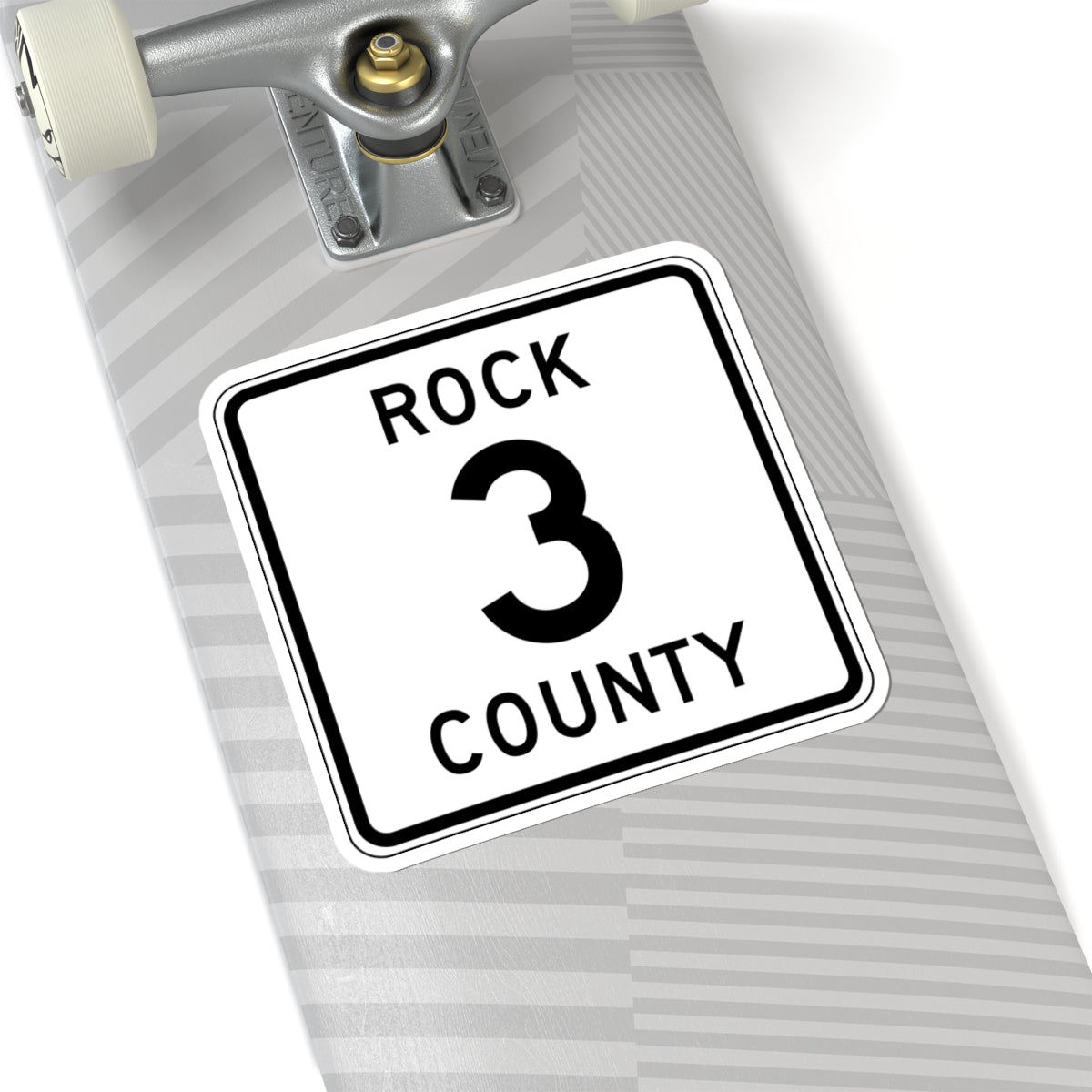 Rock County Route 3 MN (Minnesota) (Road Sign) STICKER Vinyl Kiss-Cut Decal