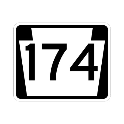 PA-174 (Pennsylvania) (Road Sign) STICKER Vinyl Kiss-Cut Decal