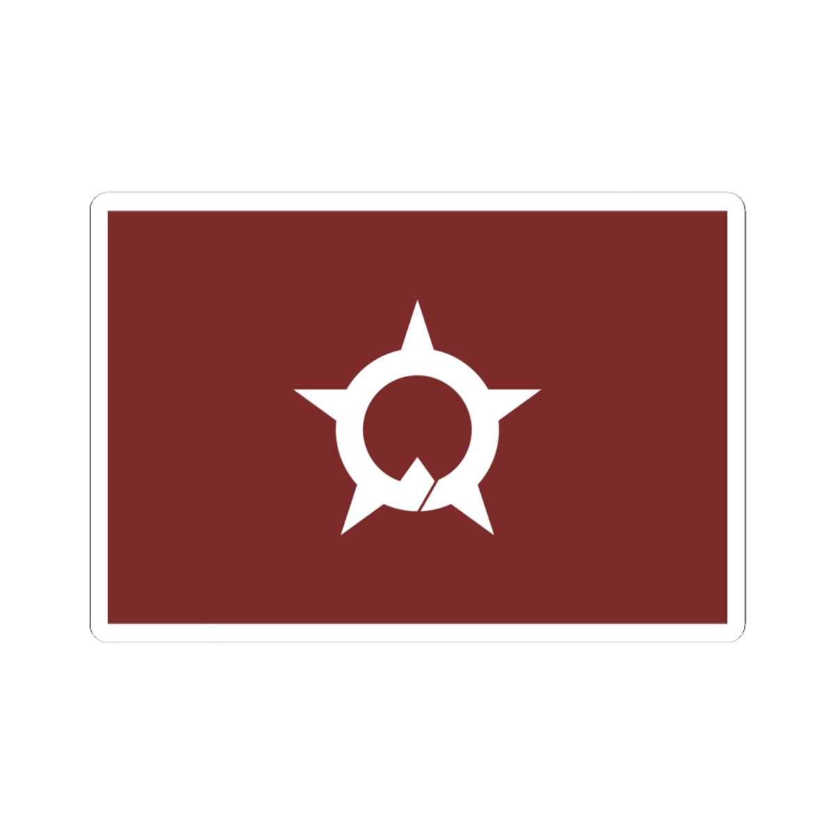 Flag of Ōno Fukui (Japan) STICKER Vinyl Kiss-Cut Decal