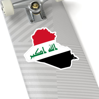 Iraq-Flagmap (Iraq) STICKER Vinyl Kiss-Cut Decal