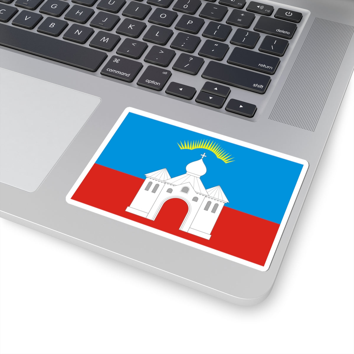 Flag of Kandalakshsky rayon Murmansk oblast (Russia) STICKER Vinyl Kiss-Cut Decal