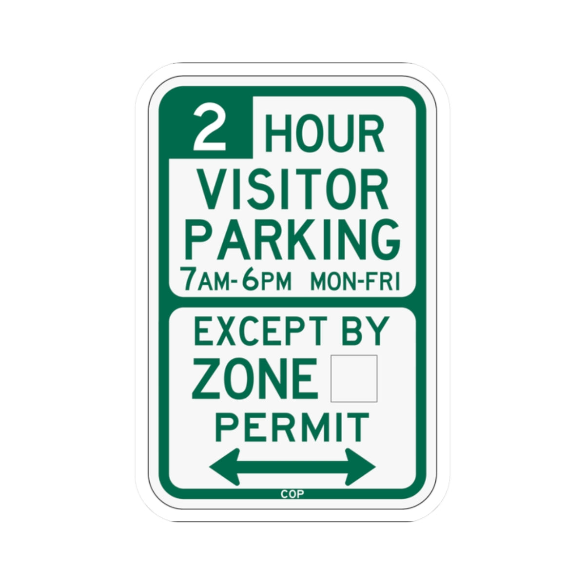 PBOT Road sign P4440D (Oregon) (Road Sign) STICKER Vinyl Kiss-Cut Decal