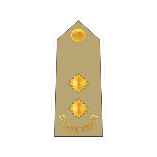 08. Kenyan Army LT (Kenya) (Military Rank) STICKER Vinyl Kiss-Cut Decal