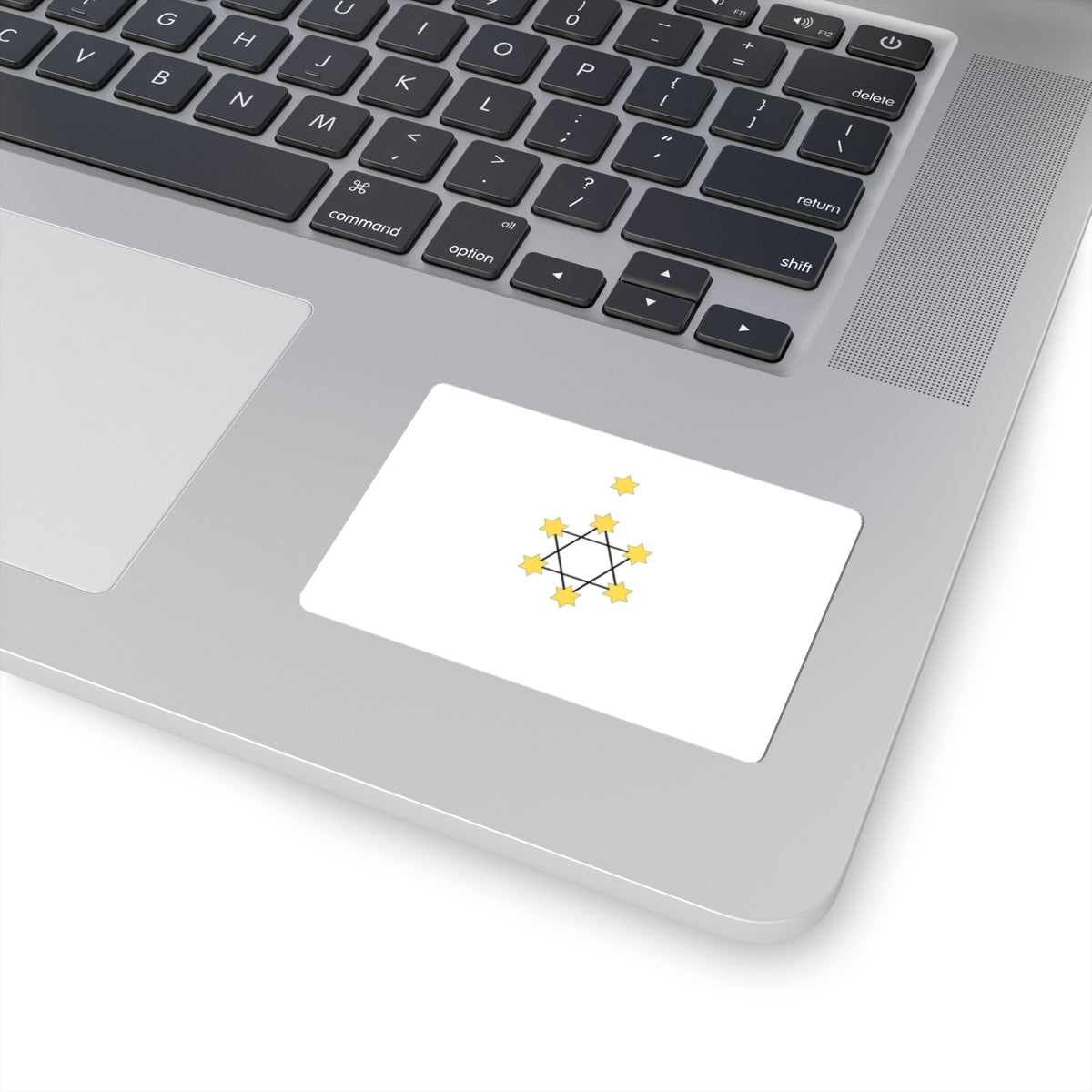 Herzls Zionist Flag (Israel) STICKER Vinyl Kiss-Cut Decal