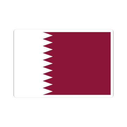 Flag of Qatar 3-2 (Qatar) STICKER Vinyl Kiss-Cut Decal