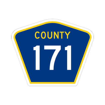 County 171 MN (Minnesota) (Road Sign) STICKER Vinyl Kiss-Cut Decal