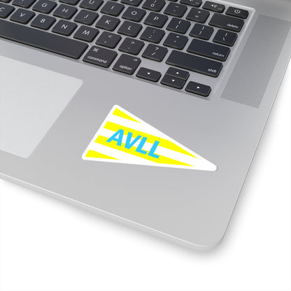 Burgee of Associazione Vela Lago Ledro (Italy) STICKER Vinyl Kiss-Cut Decal