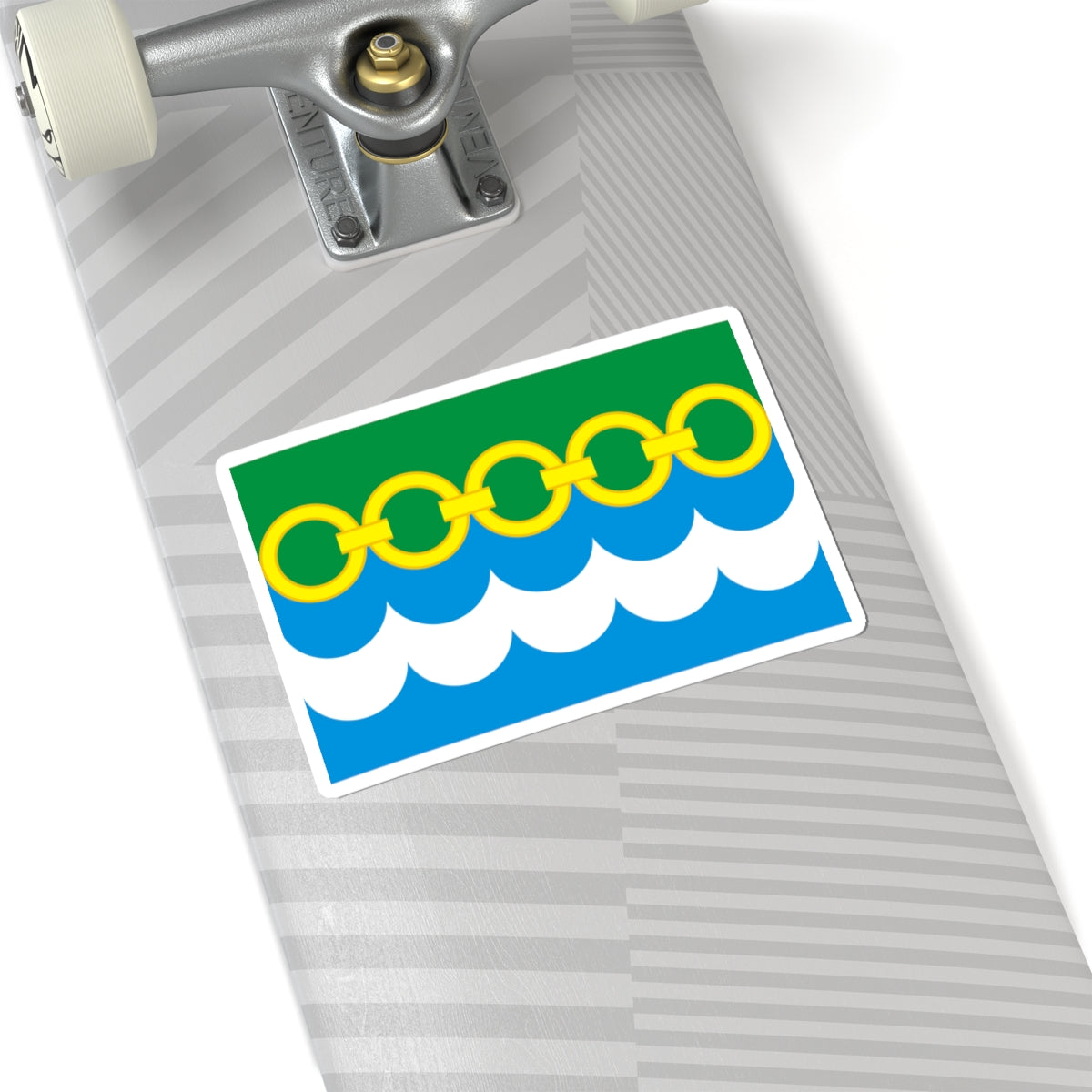 Flag of Klishinskoe Moscow oblast (Russia) STICKER Vinyl Kiss-Cut Decal