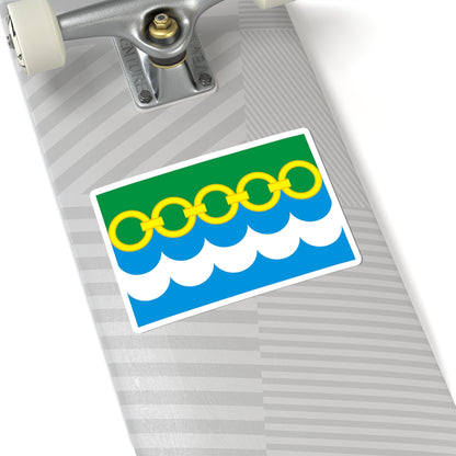 Flag of Klishinskoe Moscow oblast (Russia) STICKER Vinyl Kiss-Cut Decal