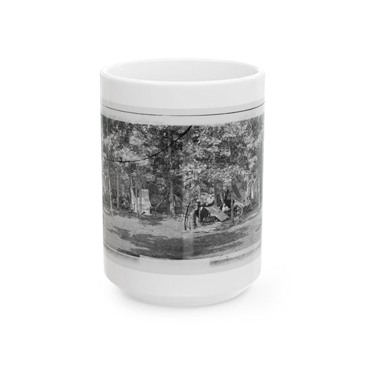 Bealeton, Virginia. Camp Of Company B, 93d New York Volunteers (U.S. Civil War) White Coffee Mug-15oz-The Sticker Space