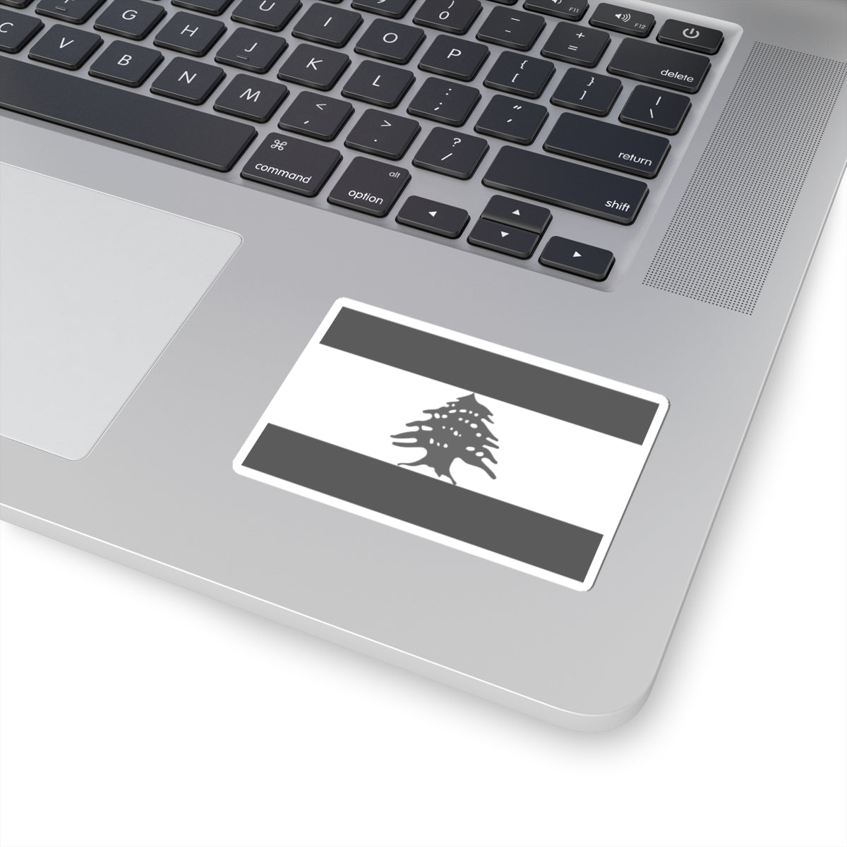 Flag of Lebanon - White (Lebanon) STICKER Vinyl Kiss-Cut Decal