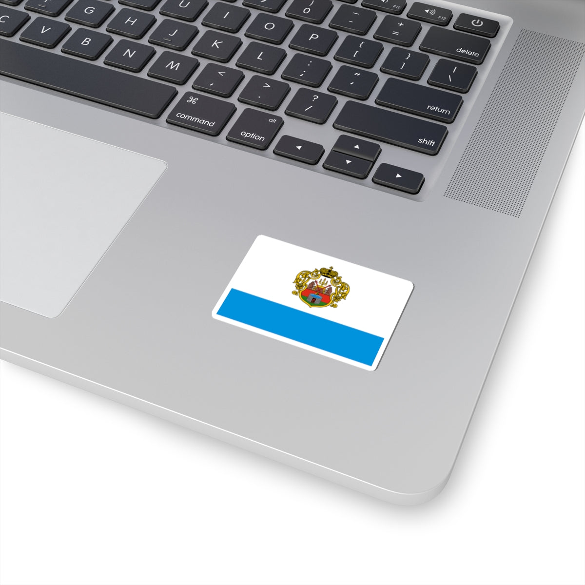 Flag of Starorussky rayon Novgorod oblast (Russia) STICKER Vinyl Kiss-Cut Decal