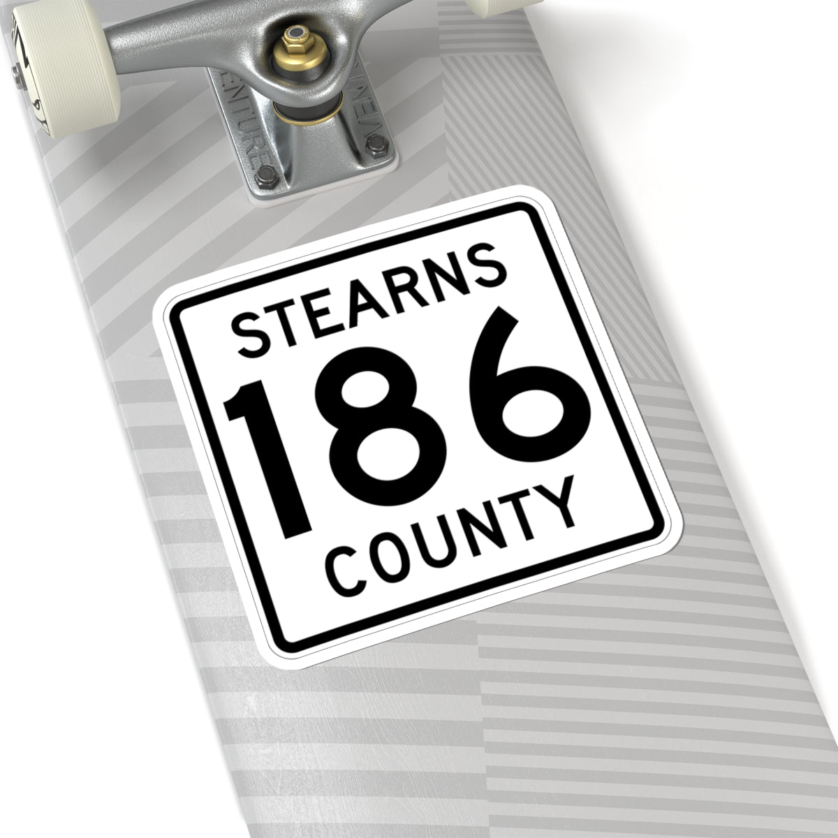 Stearns County Route 186 (Minnesota) (Road Sign) STICKER Vinyl Kiss-Cut Decal
