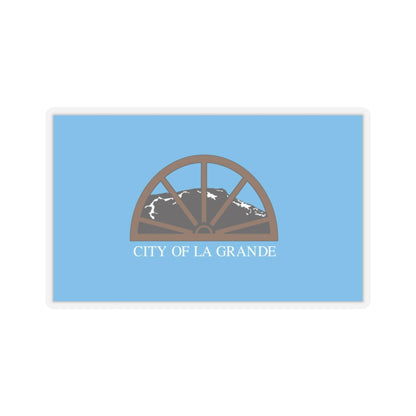 Flag of La Grande, Oregon - STICKER Vinyl Kiss-Cut Decal