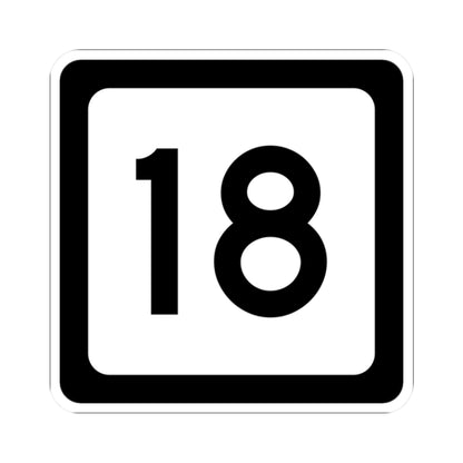 WV-18 (Virginia) (Road Sign) STICKER Vinyl Kiss-Cut Decal