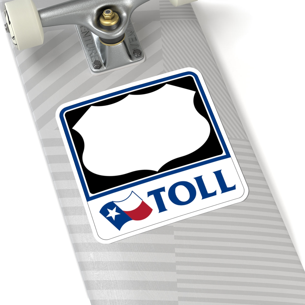 Toll Texas U.S. Highway blank (Texas) (Road Sign) STICKER Vinyl Kiss-Cut Decal