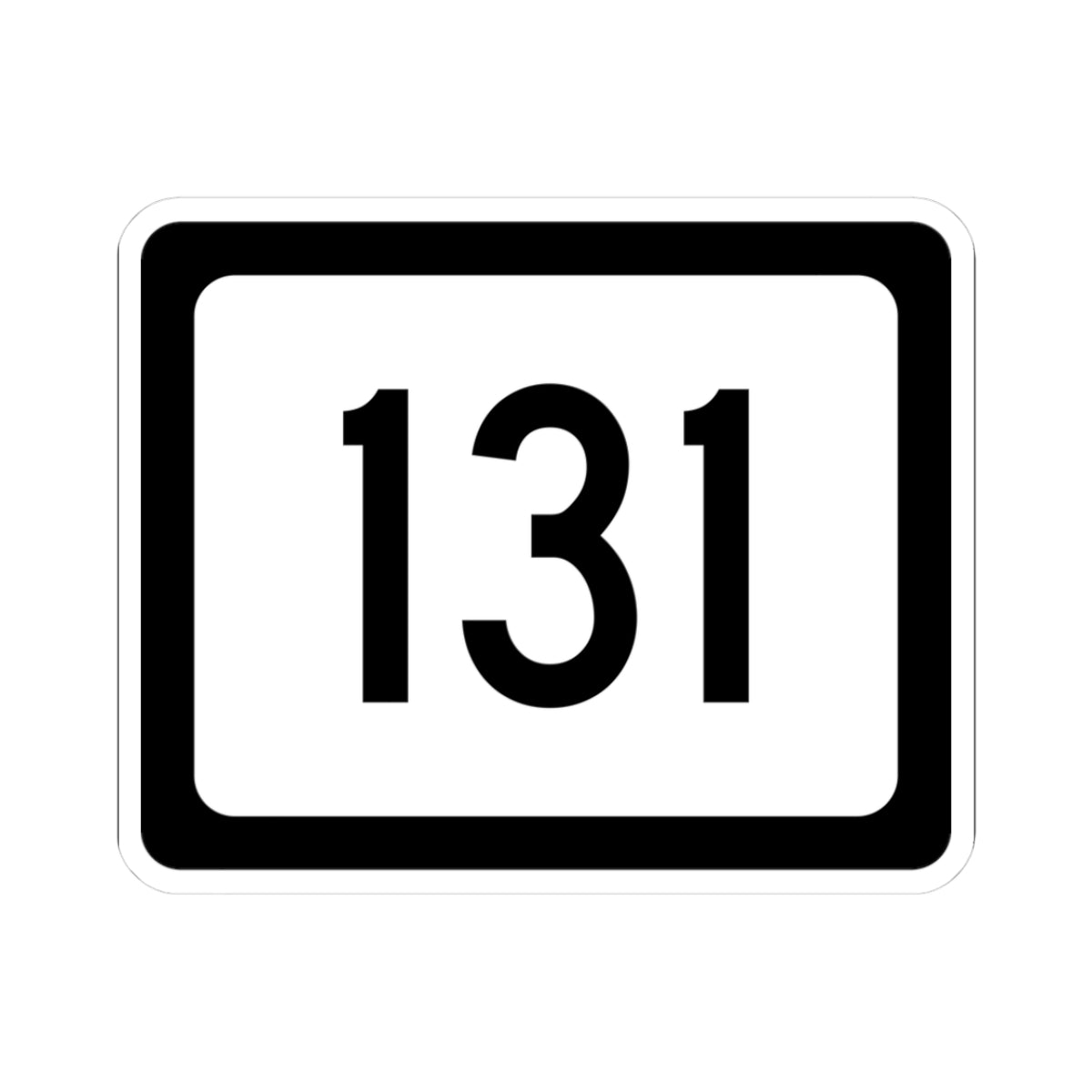 WV-131 (Virginia) (Road Sign) STICKER Vinyl Kiss-Cut Decal