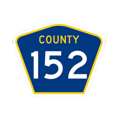 County 152 MN (Minnesota) (Road Sign) STICKER Vinyl Kiss-Cut Decal