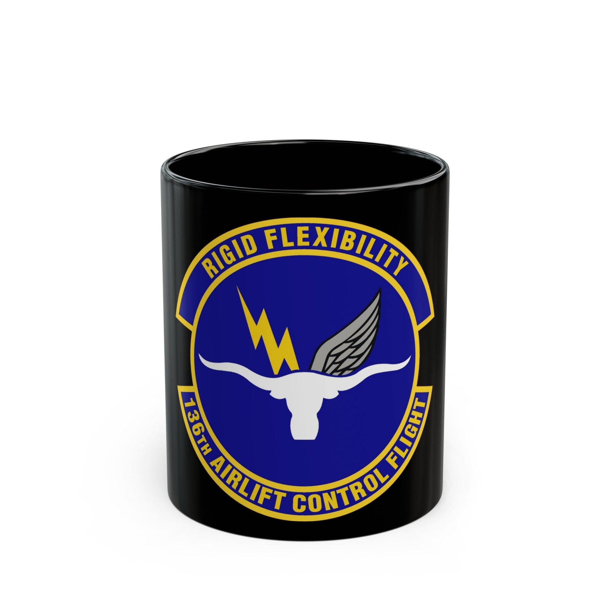 136th Airlift Control Flight (U.S. Air Force) Black Coffee Mug-11oz-The Sticker Space