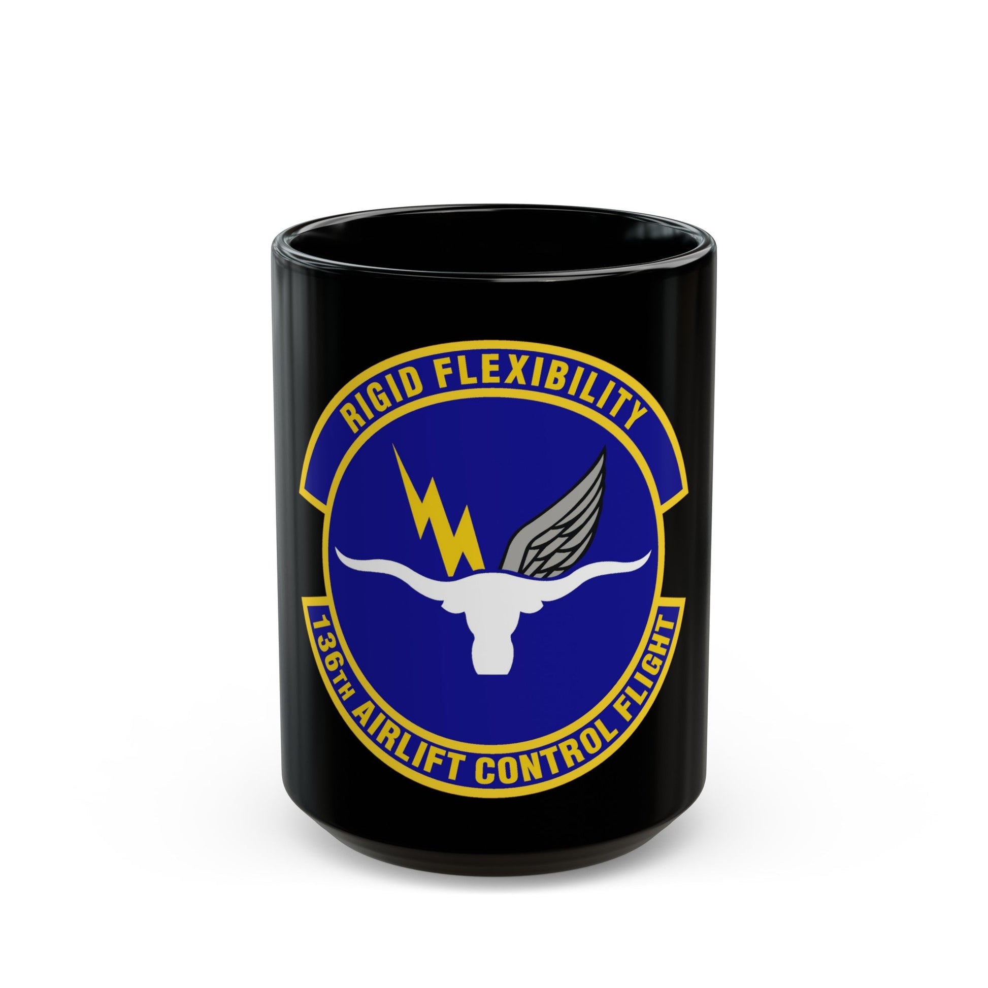 136th Airlift Control Flight (U.S. Air Force) Black Coffee Mug-15oz-The Sticker Space