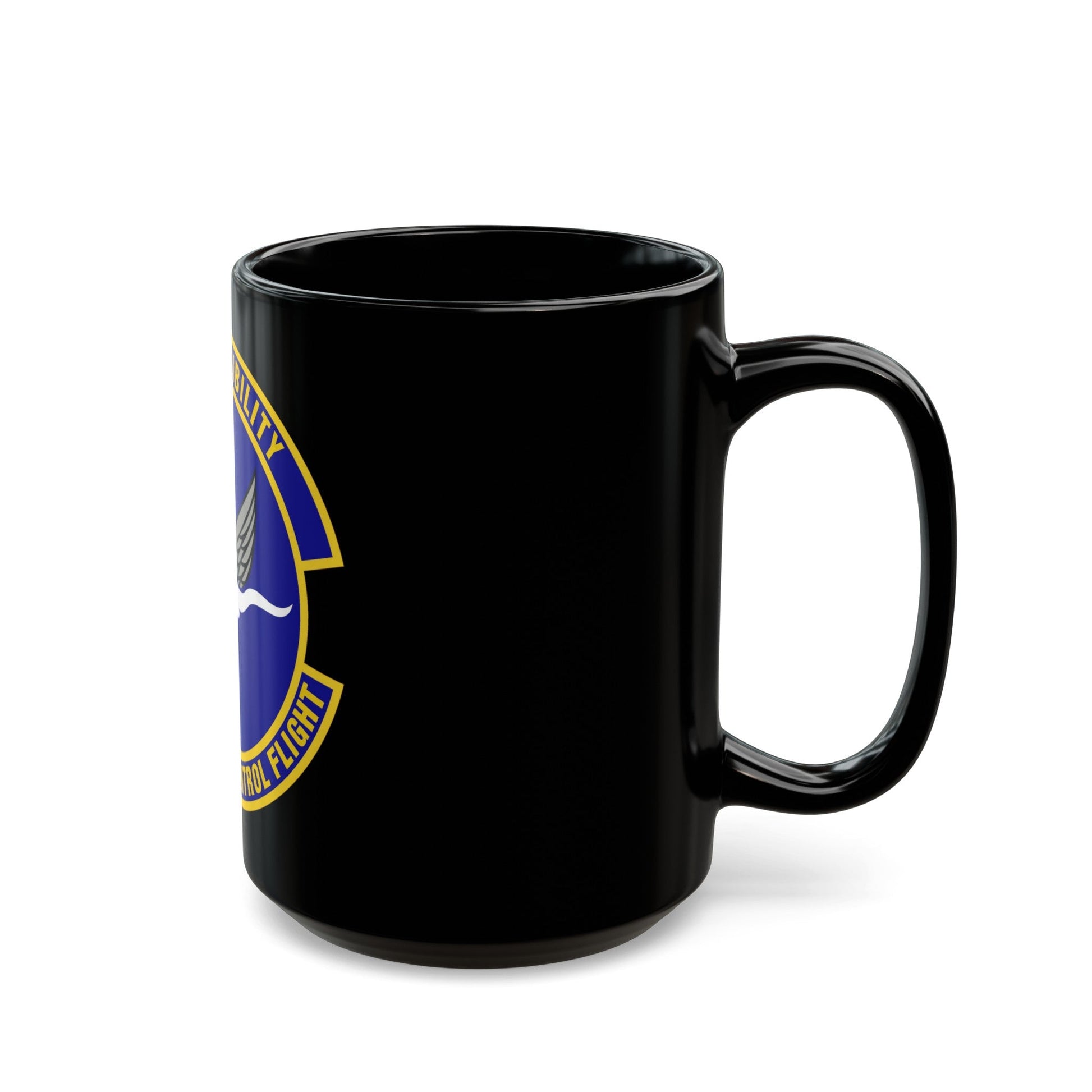 136th Airlift Control Flight (U.S. Air Force) Black Coffee Mug-The Sticker Space