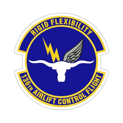 136th Airlift Control Flight (U.S. Air Force) STICKER Vinyl Die-Cut Decal 5 Inch - The Sticker Space