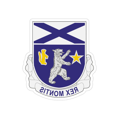 136th Infantry Regiment (U.S. Army) REVERSE PRINT Transparent STICKER-6" × 6"-The Sticker Space