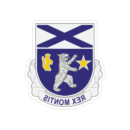 136th Infantry Regiment (U.S. Army) REVERSE PRINT Transparent Die-Cut STICKER - The Sticker Space