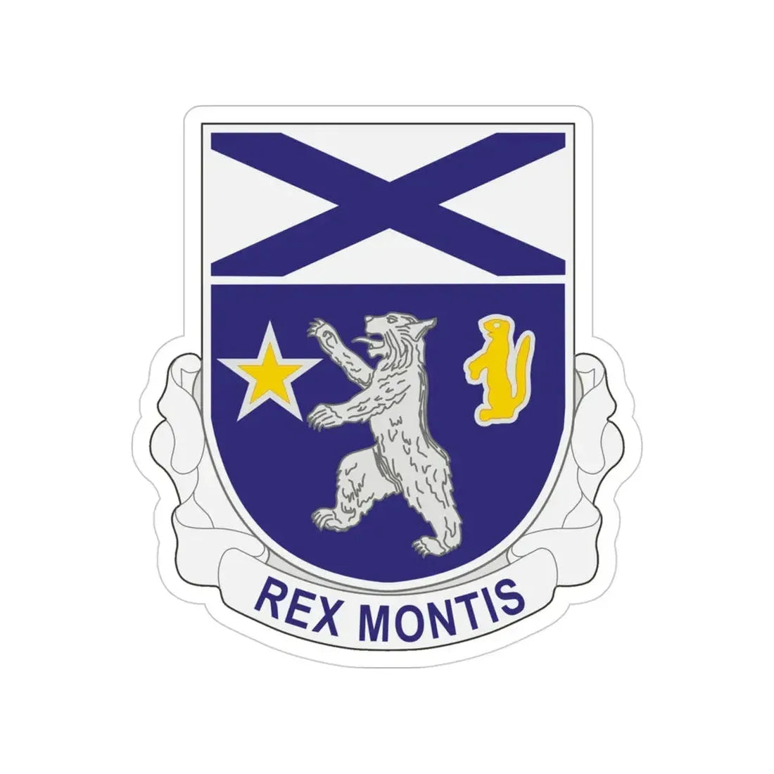 136th Infantry Regiment (U.S. Army) Transparent STICKER Die-Cut Vinyl Decal - The Sticker Space