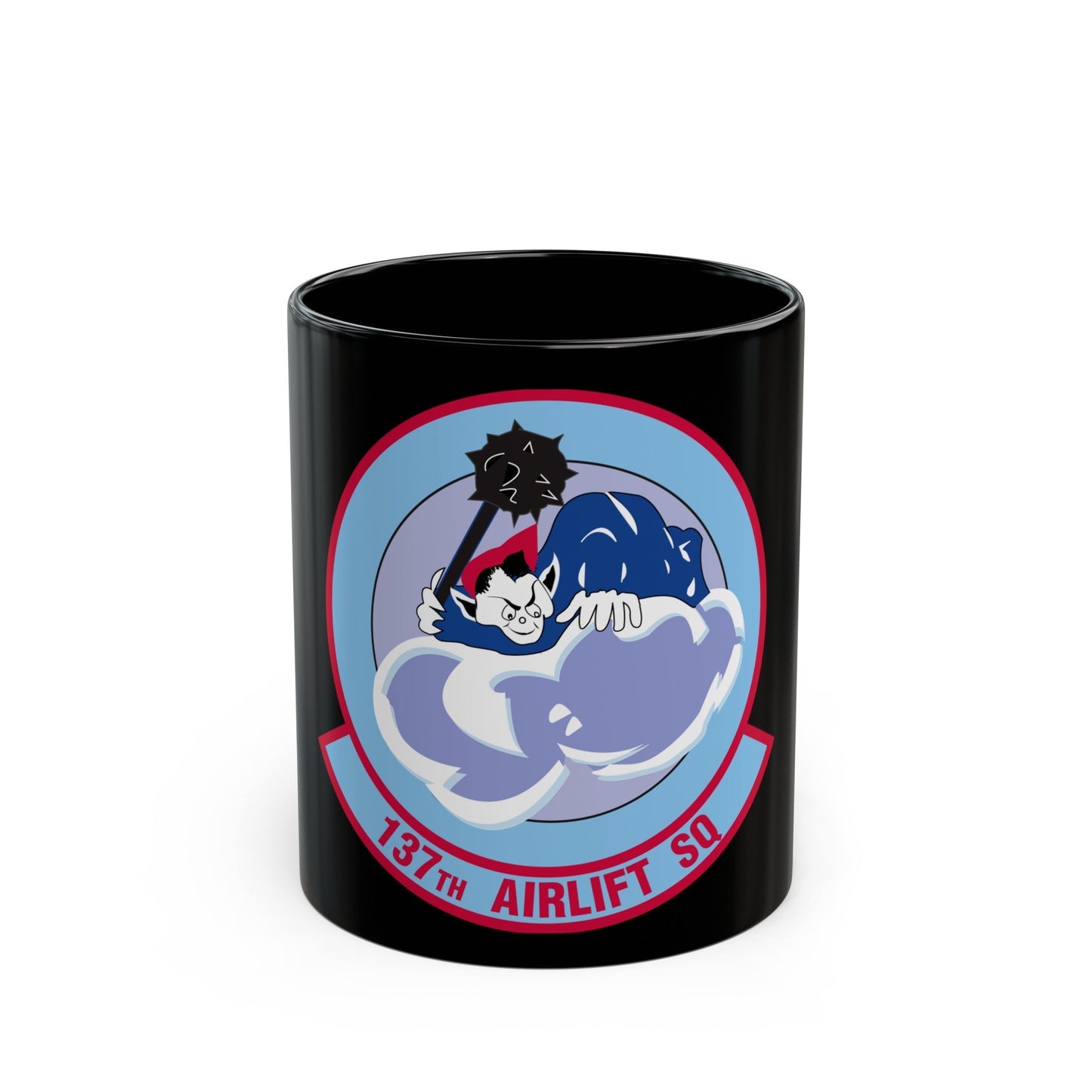 137 Airlift Squadron (U.S. Air Force) Black Coffee Mug-11oz-The Sticker Space