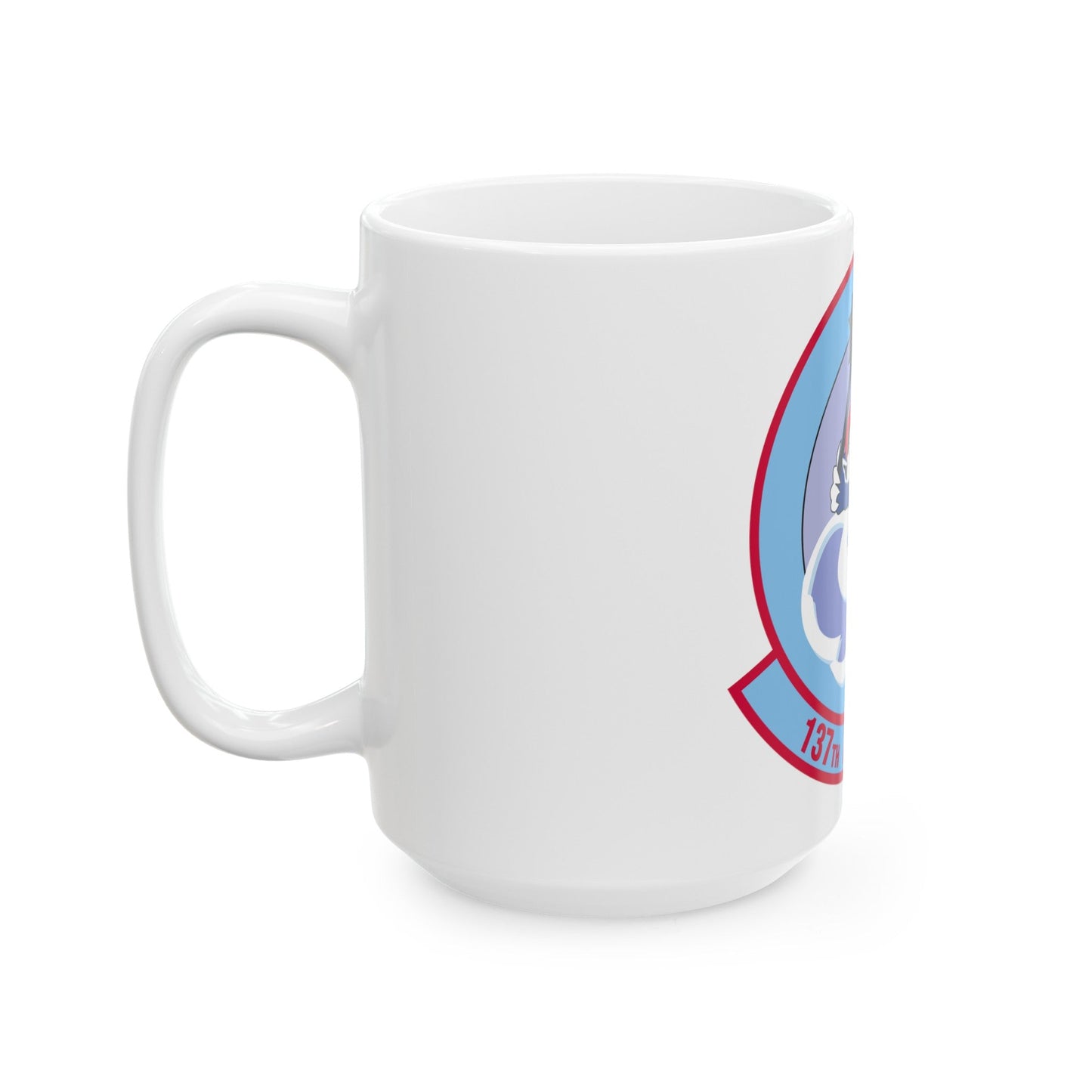 137 Airlift Squadron (U.S. Air Force) White Coffee Mug-The Sticker Space