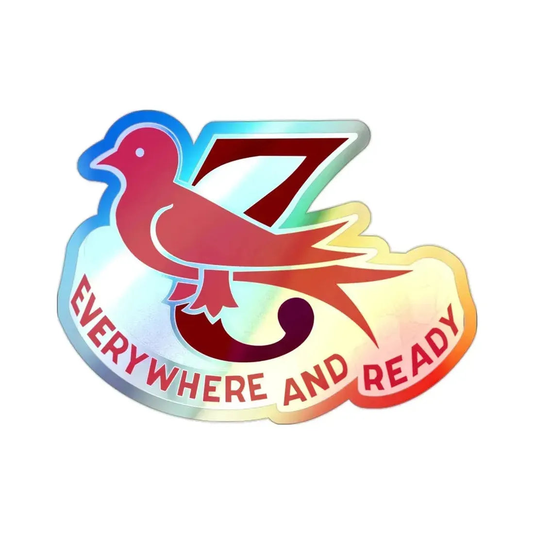 137 Aviation Battalion (U.S. Army) Holographic STICKER Die-Cut Vinyl Decal 2 Inch Holographic - The Sticker Space