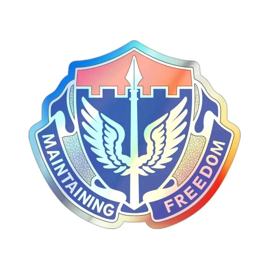 137 Aviation Regiment (U.S. Army) Holographic STICKER Die-Cut Vinyl Decal 2 Inch Holographic - The Sticker Space