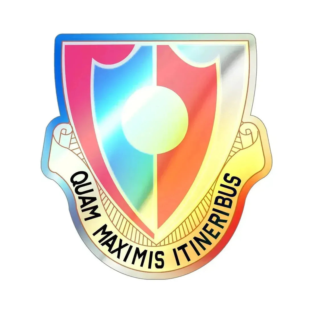 137 Engineer Battalion (U.S. Army) Holographic STICKER Die-Cut Vinyl Decal 6 Inch Holographic - The Sticker Space