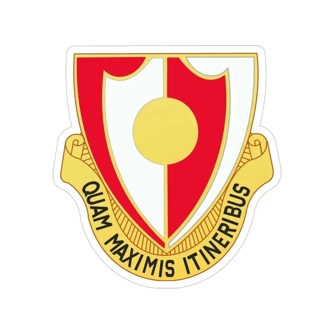 137 Engineer Battalion (U.S. Army) Transparent STICKER Die-Cut Vinyl Decal 4 Inch - The Sticker Space