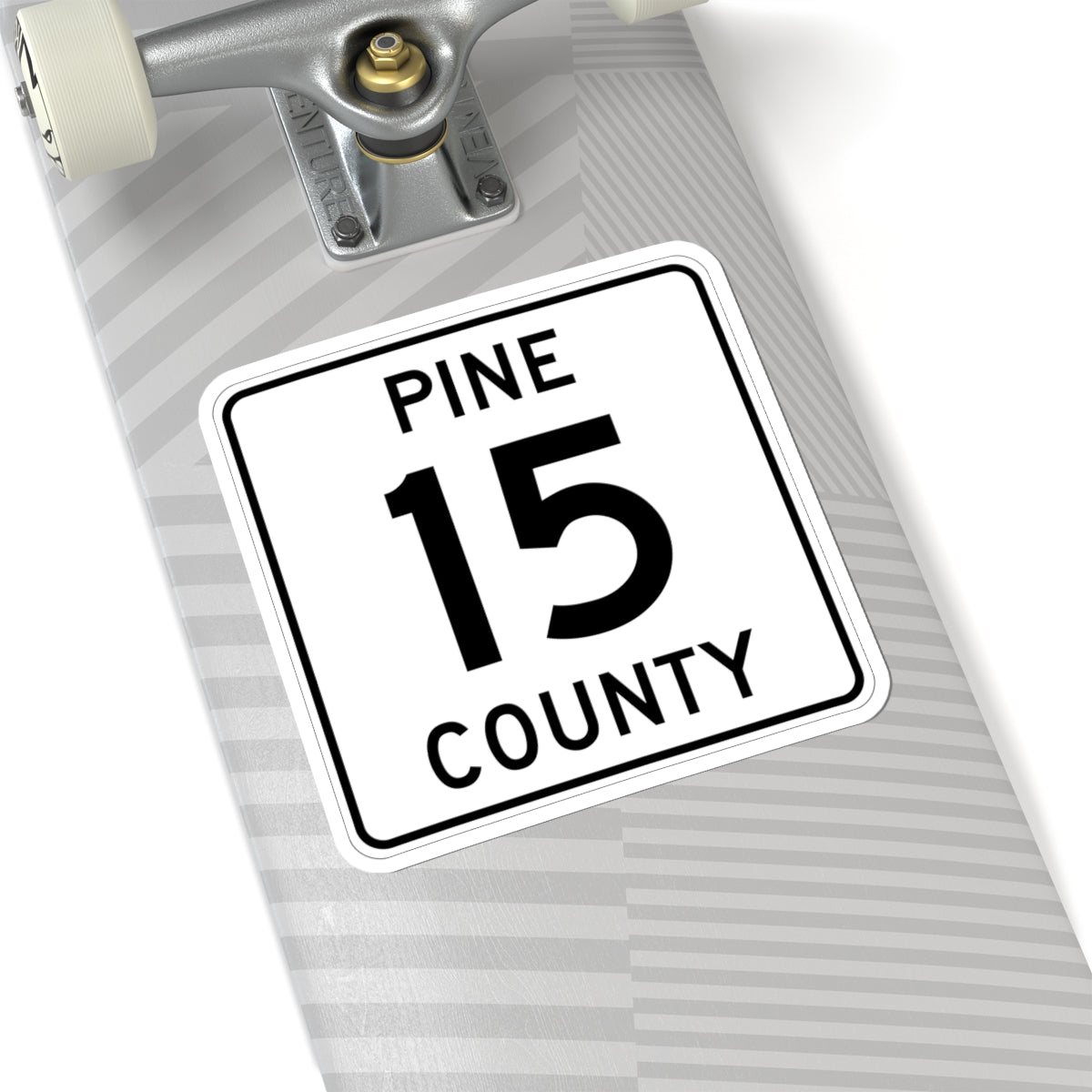 Pine County Route 15 MN (Minnesota) (Road Sign) STICKER Vinyl Kiss-Cut Decal
