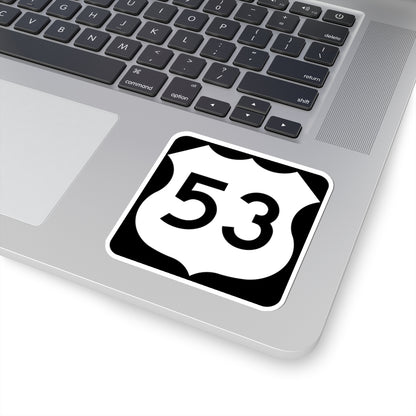 US 53 MN 1961 (Minnesota) (Road Sign) STICKER Vinyl Kiss-Cut Decal