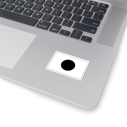 Flag of Japan monocrome (Japan) STICKER Vinyl Kiss-Cut Decal