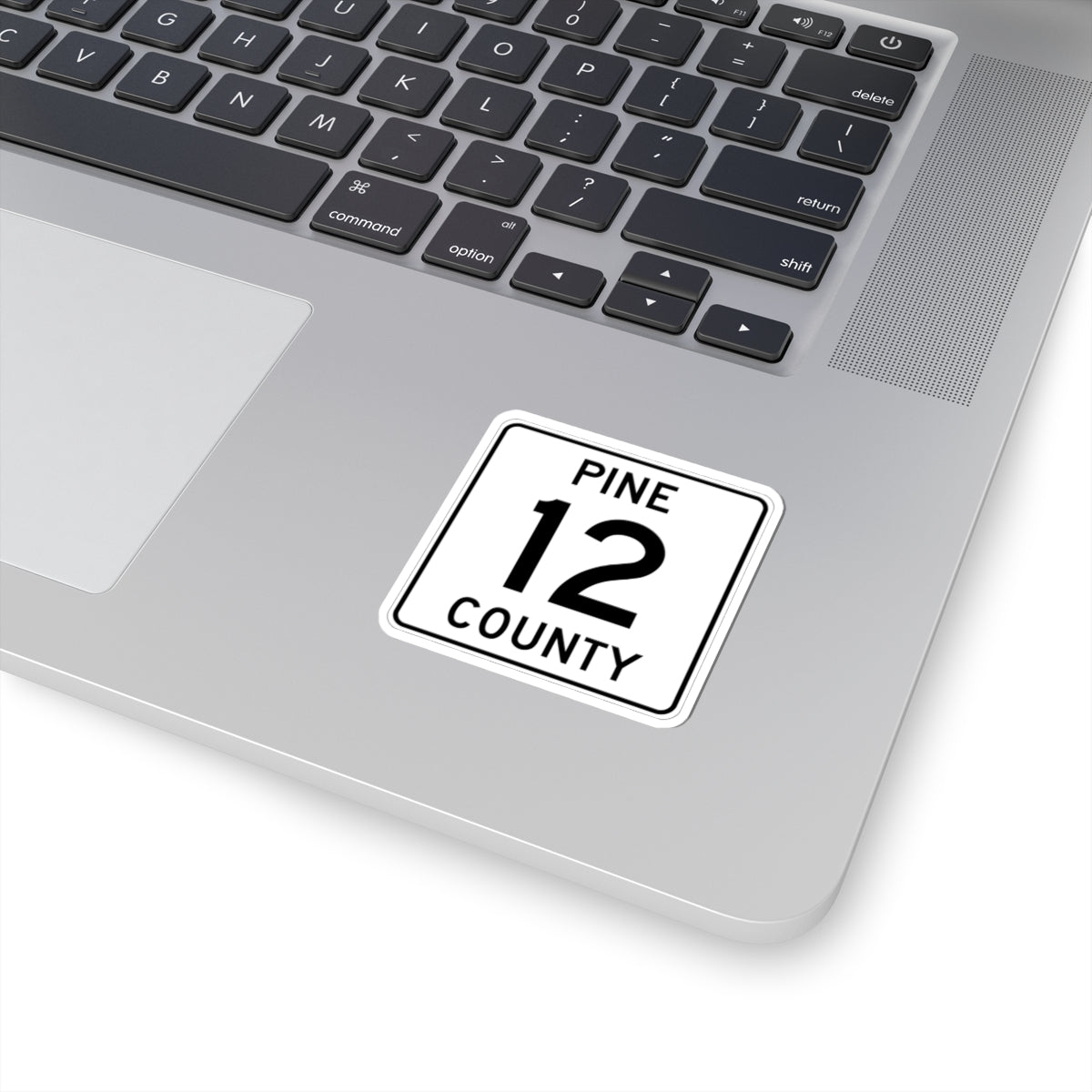 Pine County Route 12 MN (Minnesota) (Road Sign) STICKER Vinyl Kiss-Cut Decal