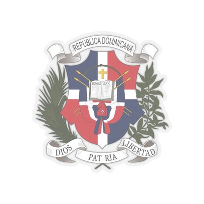 Coat of arms of the Dominican Republic (1860) - STICKER Vinyl Kiss-Cut Decal