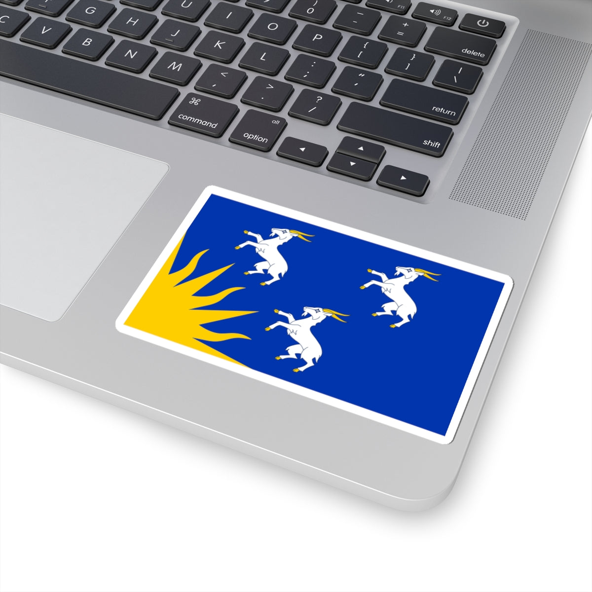 Flag of Merionethshire (United Kingdom) STICKER Vinyl Kiss-Cut Decal