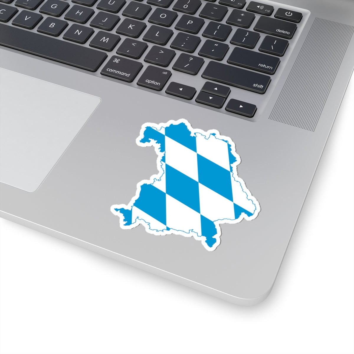 Flag map of Bavaria (Germany) STICKER Vinyl Kiss-Cut Decal