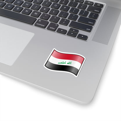 Nuvola Iraqi flag (Iraq) STICKER Vinyl Kiss-Cut Decal