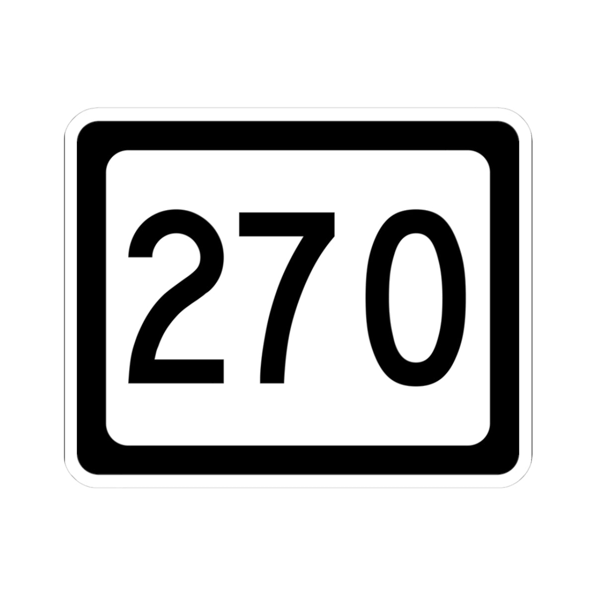 WV-270 (Virginia) (Road Sign) STICKER Vinyl Kiss-Cut Decal