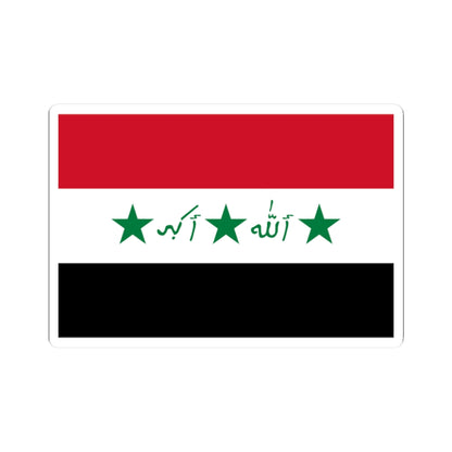 Flag of Iraq 1991-2004 Alternate (Iraq) STICKER Vinyl Kiss-Cut Decal
