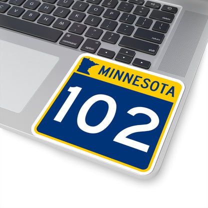 MN-102 (Minnesota) (Road Sign) STICKER Vinyl Kiss-Cut Decal