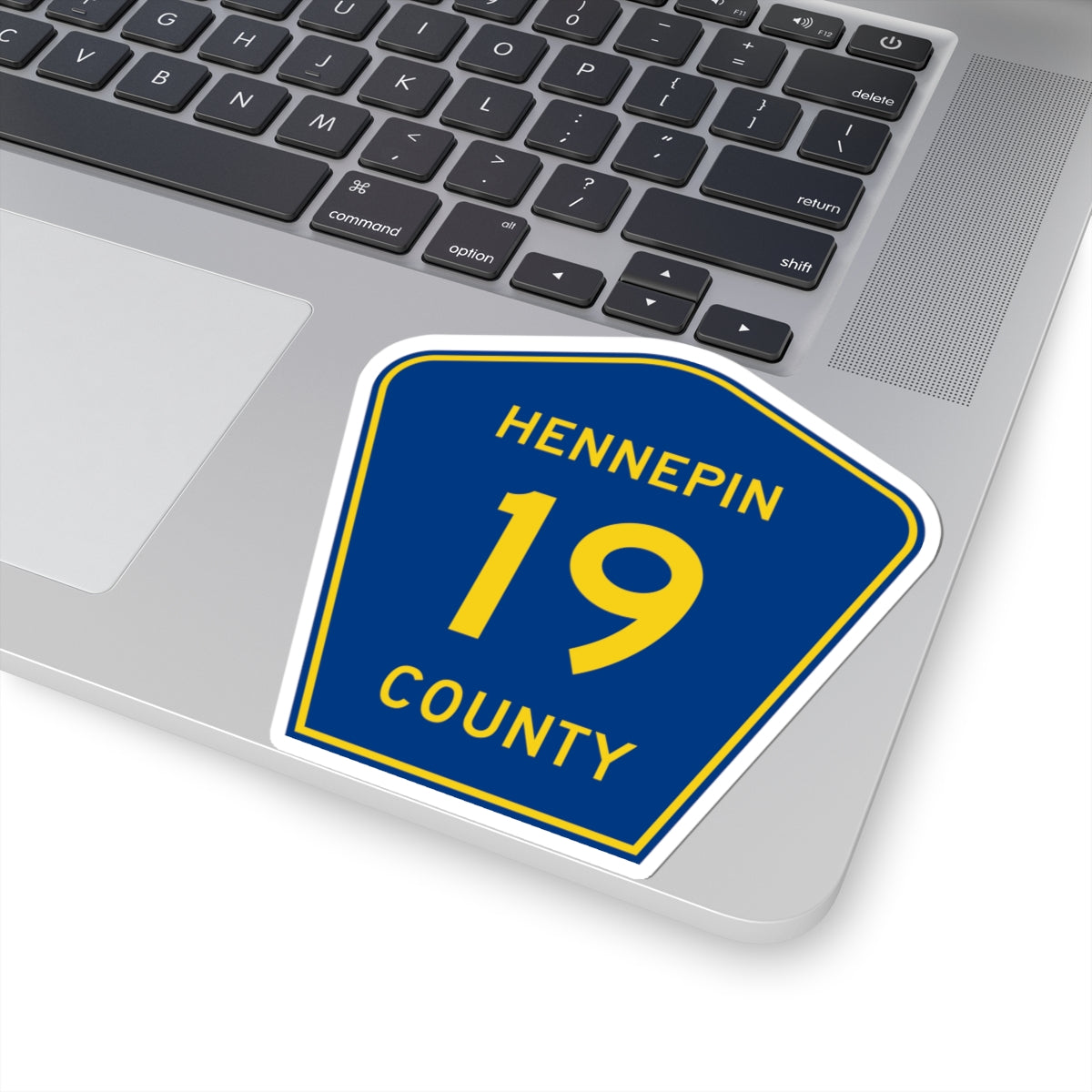 Hennepin County 19 (Minnesota) (Road Sign) STICKER Vinyl Kiss-Cut Decal