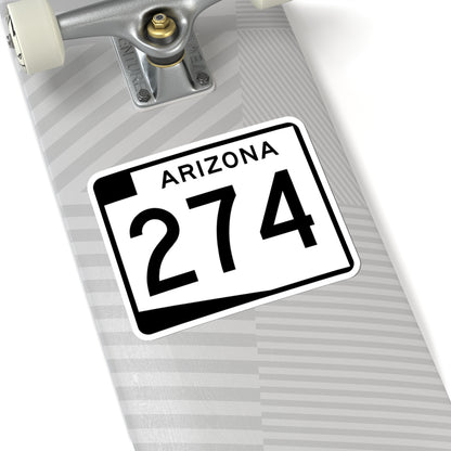 Arizona 274 (Arizona) (Road Sign) STICKER Vinyl Kiss-Cut Decal