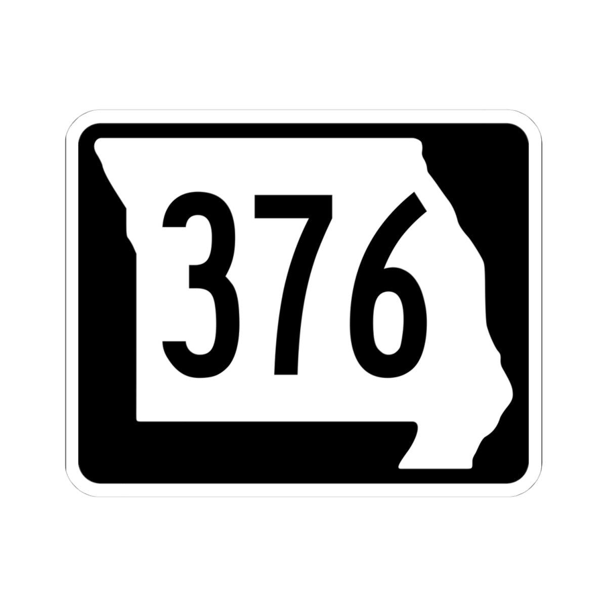 MO-376 (Missouri) (Road Sign) STICKER Vinyl Kiss-Cut Decal