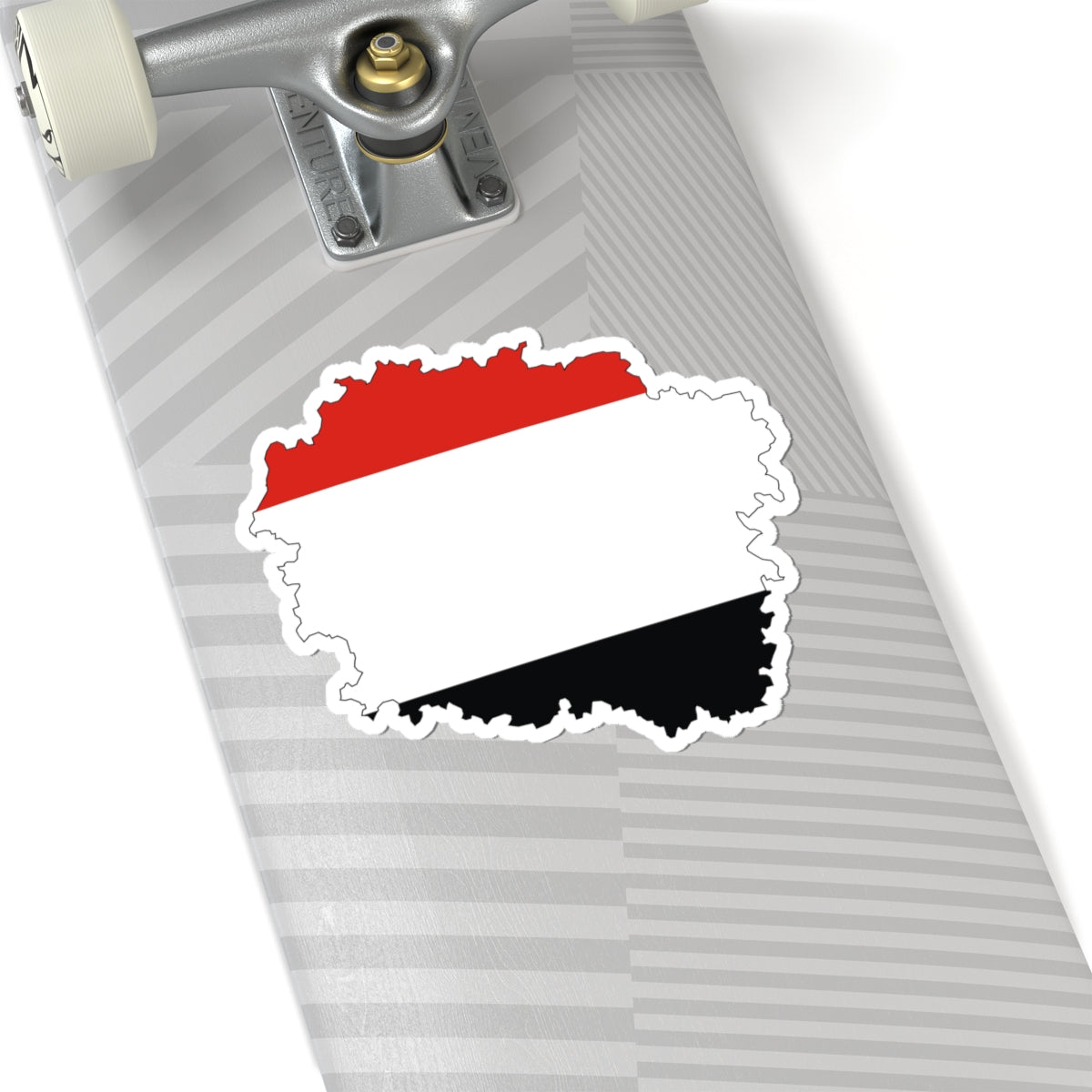 Flag map of Kuyavian-Pomeranian Voivodeship (Poland) STICKER Vinyl Kiss-Cut Decal